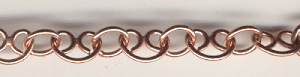 Handmade Java Copper Chain-Linked Pretzel Chain (image for) Handmade Java Copper Chain-Linked Pretzel Chain