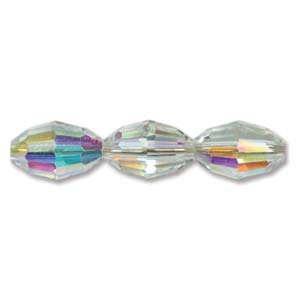 Preciosa Crystal-9x6mm Olive Crystal AB