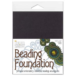 Beading Foundation-Black 4.25" x 5.5" * One Piece