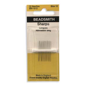 BeadSmith Sharps Needles Size 12 * 12 Needles