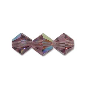 Preciosa Crystal-3mm Bicone Light Amethyst AB * 144 Pieces