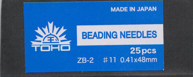 TOHO Beading Needle #11 (0.41x48mm) * 25 Needles #ZB-2