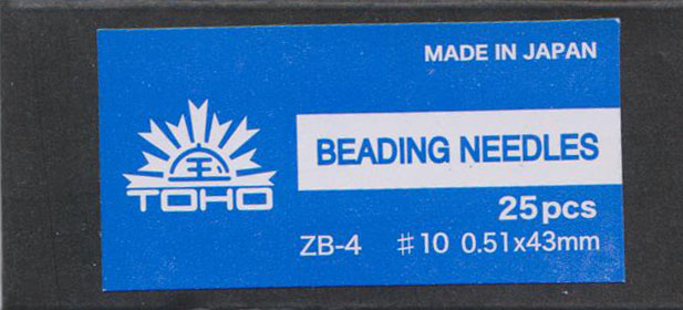 TOHO Beading Needle #10 (0.51x43mm) * 25 Needles #ZB-4