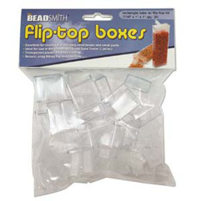 20 Extra Small Flip Top Bead Storage Containers * 1"
