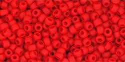 TOHO 8/o Round-Light Red Matte Opaque #8T45AF