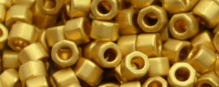 TOHO Aiko-Gold Metallic Matte (Triple dipped 24k gold) #TB-712F - Click Image to Close