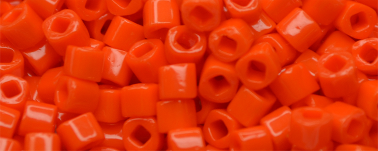 TOHO 1.5mm Cube Beads-Orange Opaque
