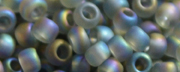 TOHO 11/o Round-Black Diamond Transparent Rainbow Matte #11T176BF