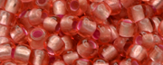 TOHO 11/o Round-Salmon Lined Rose Matte. 11T2201 (image for) TOHO 11/o Round-Salmon Lined Rose Matte. 11T2201