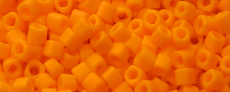 TOHO 1.5mm Cube-Light Orange Matte Opaque #T1.5C42DF