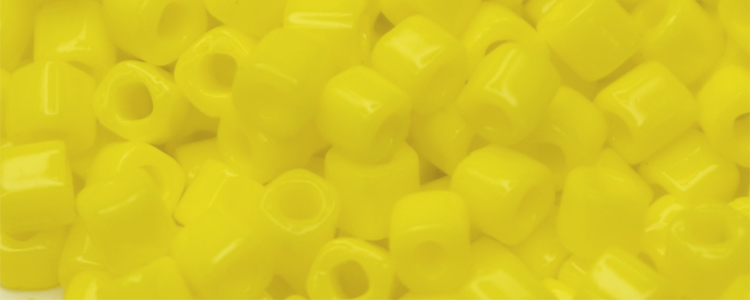TOHO 2mm Cube-Yellow Opaque