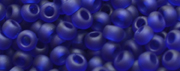 TOHO 11/o Round-Dark Cobalt Blue Transparent Matte #11T8DF