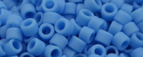 TOHO Aiko-Medium Blue Matte Opaque TB-43DF-50 (image for) TOHO Aiko-Medium Blue Matte Opaque TB-43DF-50