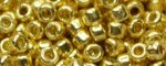 TOHO Size 15/o Round Seed Bead-Gold Galvanized PermaFinish. 15TPF557-100 (image for) TOHO Size 15/o Round Seed Bead-Gold Galvanized PermaFinish. 15TPF557-100