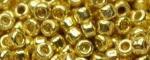 TOHO Size 15/o Round Seed Bead-Gold Galvanized PermaFinish. 15TPF557-100 (image for) TOHO Size 15/o Round Seed Bead-Gold Galvanized PermaFinish. 15TPF557-100
