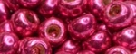 TOHO 6/o Round Seed Bead-Hot Pink Galvanized PermaFinish. 6TPF563-100 (image for) TOHO 6/o Round Seed Bead-Hot Pink Galvanized PermaFinish. 6TPF563-100