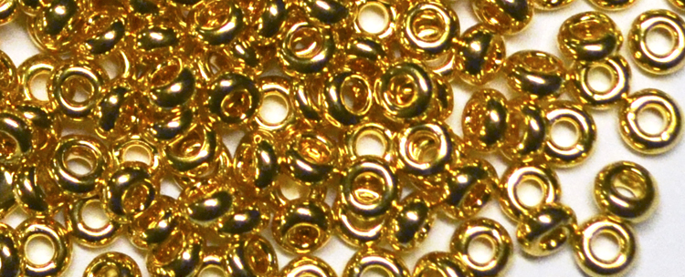 TOHO 6/o Demi Round, Gold Metallic, color # 6TD-712-50 - Click Image to Close