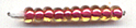 TOHO 11/o Round-Red Lined Topaz