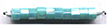 Turquoise Opaque Rainbow
