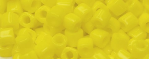 TOHO 1.5mm Cube Beads-Yellow Opaque Stock #T1.5C42-100