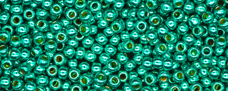TOHO 11/o Round-Green Turquoise Galvanized PermaFinish #11TPF578-100