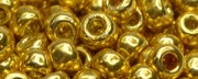TOHO 6/o Round-Gold Galvanized PermaFinish Stock # :6TPF557-100