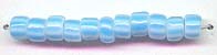 TOHO 6/o Round-Aqua/White Stripe