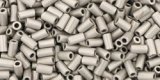 TOHO Size 1 Bugle Bead. 3mm Length-Dull Steel Matte (image for) TOHO Size 1 Bugle Bead. 3mm Length-Dull Steel Matte