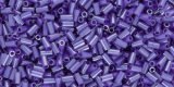TOHO Size 1 Bugle Bead. 3mm Length-Lavender Ceylon Pearl (image for) TOHO Size 1 Bugle Bead. 3mm Length-Lavender Ceylon Pearl