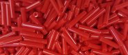 TOHO Size 3 Bugle Bead. 9mm Length-Light Red Opaque (image for) TOHO Size 3 Bugle Bead. 9mm Length-Light Red Opaque