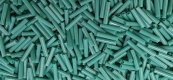 TOHO Size 3 Bugle Bead. 9mm Length-Green Turquoise Opaque (image for) TOHO Size 3 Bugle Bead. 9mm Length-Green Turquoise Opaque