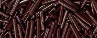 TOHO Size 3 Bugle Bead. 9mm Length-Dark Brown Opaque (image for) TOHO Size 3 Bugle Bead. 9mm Length-Dark Brown Opaque