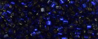 TOHO 1.5mm Cube Shape Seed Beads-Cobalt Blue Silver Lined (image for) TOHO 1.5mm Cube Shape Seed Beads-Cobalt Blue Silver Lined