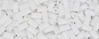 TOHO Size 1 Bugle Bead. 3mm Length-White Opaque (image for) TOHO Size 1 Bugle Bead. 3mm Length-White Opaque