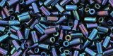 TOHO Size 1 Bugle Bead. 3mm Length-Navy Blue Iris Metallic (image for) TOHO Size 1 Bugle Bead. 3mm Length-Navy Blue Iris Metallic