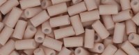 TOHO Size 1 Bugle Bead. 3mm Length-Rose Chalk Matte Opaque (image for) TOHO Size 1 Bugle Bead. 3mm Length-Rose Chalk Matte Opaque