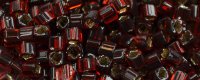 TOHO 1.5mm Cube Shape Seed Beads-Dark Cherry Amber Silver Lined (image for) TOHO 1.5mm Cube Shape Seed Beads-Dark Cherry Amber Silver Lined