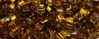 TOHO 1.5mm Cube Shape Seed Beads-Dark Golden Amber Silver Lined (image for) TOHO 1.5mm Cube Shape Seed Beads-Dark Golden Amber Silver Lined