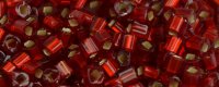 TOHO 1.5mm Cube Shape Seed Beads-Dark Ruby Silver Lined Matte (image for) TOHO 1.5mm Cube Shape Seed Beads-Dark Ruby Silver Lined Matte