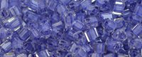 TOHO 1.5mm Cube Shape Seed Beads-Lilac Lined Crystal Transparent (image for) TOHO 1.5mm Cube Shape Seed Beads-Lilac Lined Crystal Transparent
