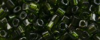 TOHO 1.5mm Cube Shape Seed Beads-Olivine Transparent (image for) TOHO 1.5mm Cube Shape Seed Beads-Olivine Transparent