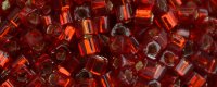 TOHO 1.5mm Cube Shape Seed Beads-Ruby Silver Lined (image for) TOHO 1.5mm Cube Shape Seed Beads-Ruby Silver Lined