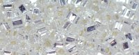 TOHO 1.5mm Cube Shape Seed Beads-Crystal Silver Lined (image for) TOHO 1.5mm Cube Shape Seed Beads-Crystal Silver Lined