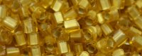 TOHO 1.5mm Cube Shape Seed Beads-Light Topaz Silver Lined Matte (image for) TOHO 1.5mm Cube Shape Seed Beads-Light Topaz Silver Lined Matte