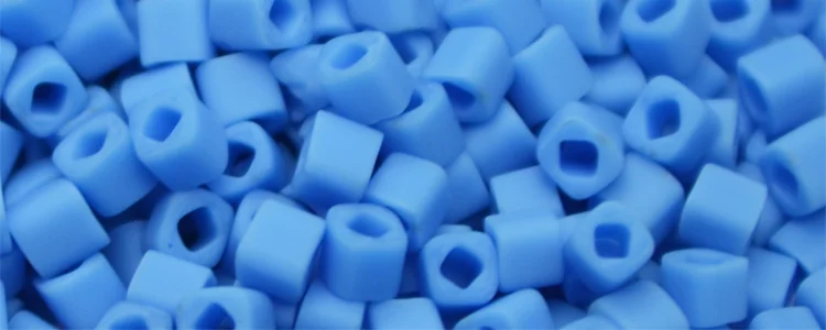 TOHO 1.5mm Cube Shape Seed Beads-Medium Blue Matte Opaque (image for) TOHO 1.5mm Cube Shape Seed Beads-Medium Blue Matte Opaque