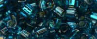 TOHO 1.5mm Cube Shape Seed Beads-Blue Zircon Silver Lined (image for) TOHO 1.5mm Cube Shape Seed Beads-Blue Zircon Silver Lined