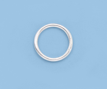 Sterling Silver Filled - 10mm Closed Jump Ring. 18 Gauge * Package of 10