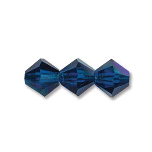 Preciosa Crystal-3mm Bicone Capri Blue AB * 144 Pieces