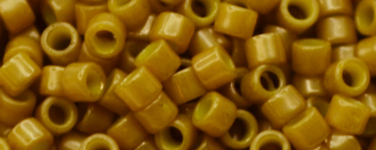 TOHO Aiko-Gold Lined Mustard Luster Matte #TB-1623F