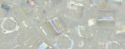 TOHO 3mm Cube-Crystal Transparent Rainbow